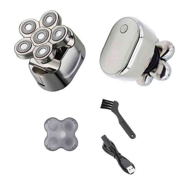 Rasoir à Bouloches Électrique 6 Lames 9000 RPM - Déboulocheur Vêtements Rechargeable Puissant