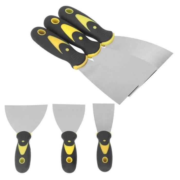 Couteau à enduire en acier poli | Spatule grattoir | Largeur 20 mm