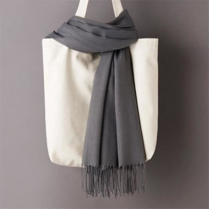 Écharpe Tartan Femme Hiver - Châle Long Doux Cachemire Laine - Accessoire Mode Noël Cadeau - 3