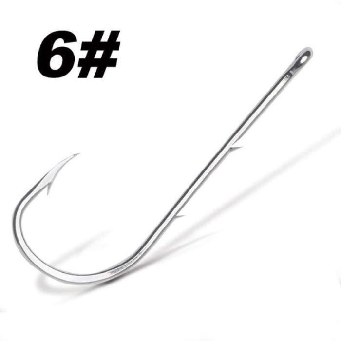 CW00411HAMEÇON.Hameçon de pêche à longue tige. 50 pièceslot. appât vivant avec Double garde d