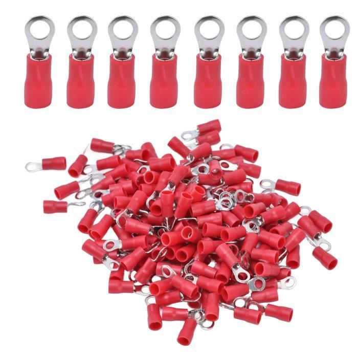50 Connecteurs De Fil Fourche En Cuivre – 12-10 AWG, Isolés PVC Jaune - 2
