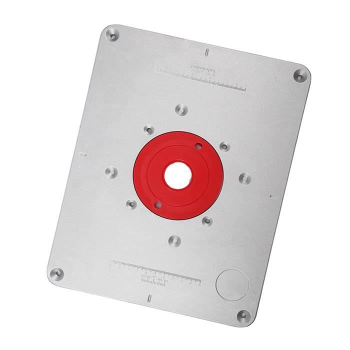 Plaque Insertion Table De Routeur Alliage Aluminium - Planche Rabattable Pour Travail Du Bois