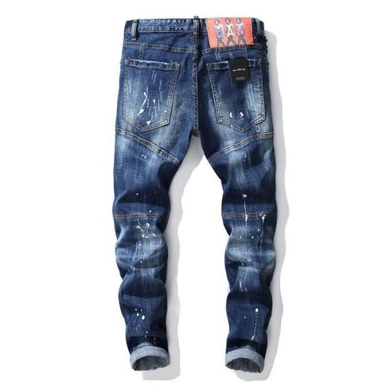 Fashion Jeans Slim Fit Homme D chir 5 Poches Jean Skinny Tendance