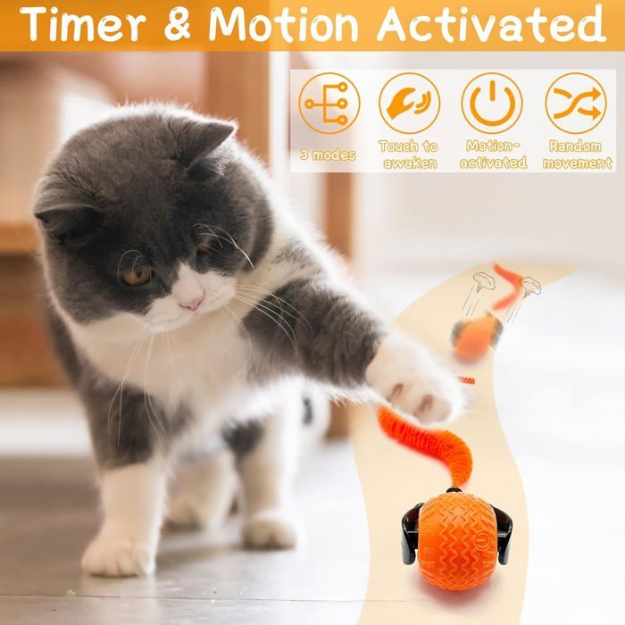 Rollerball pour chat, jouet interactif intelligent pour chat Self — free download