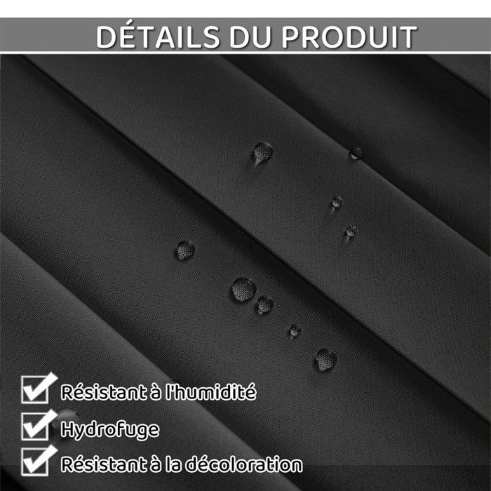 Rideau De Douche Pour Porte Arrière De Véhicule – 180x230 Cm – Tissu Oxford Occultant – Accroches Magnétiques – Pour Camping-car, Van, Camping