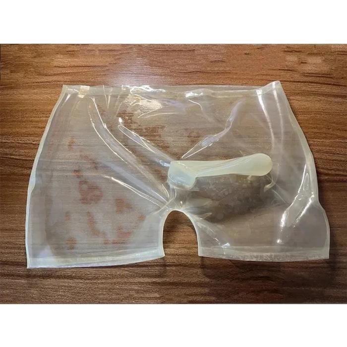 Naturel transparent L Culotte en Latex pour Homme Sous Vetement en Caoutchouc Short Fetiche avec Gaine Cdiscount Jeux Jouets