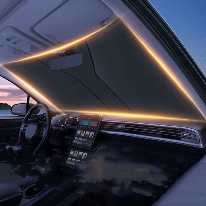 Pare-Soleil Pare-Brise BMW Série 1 F20 2010-2019 - Protection Solaire Noire Premium, Tissu Réfléchissant Double Couche