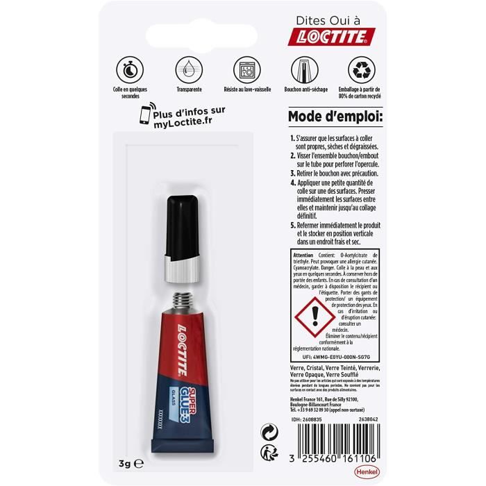 Super Glue3 Spécial verre, colle forte pour des collages verre sur — free download