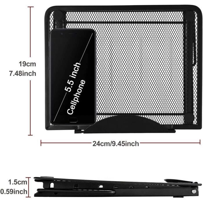 Bonlace Support Ordinateur Portable En Aluminium - Ergonomique Ventilé Compatible MacBook, PC 10-15.6 Pouces (Noir)