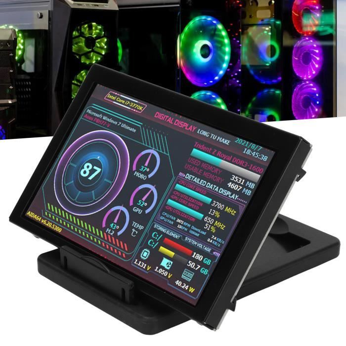 Mini Ecran Usb Mini écran USB IPS Moniteur de Température D'ordinateur IPS 5 Pouces ...