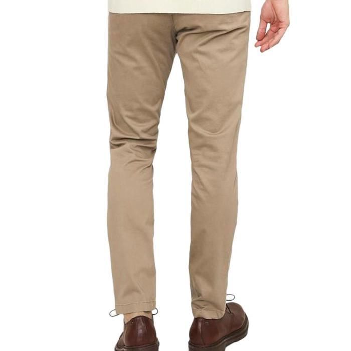 Pantalon slim beige homme sales
