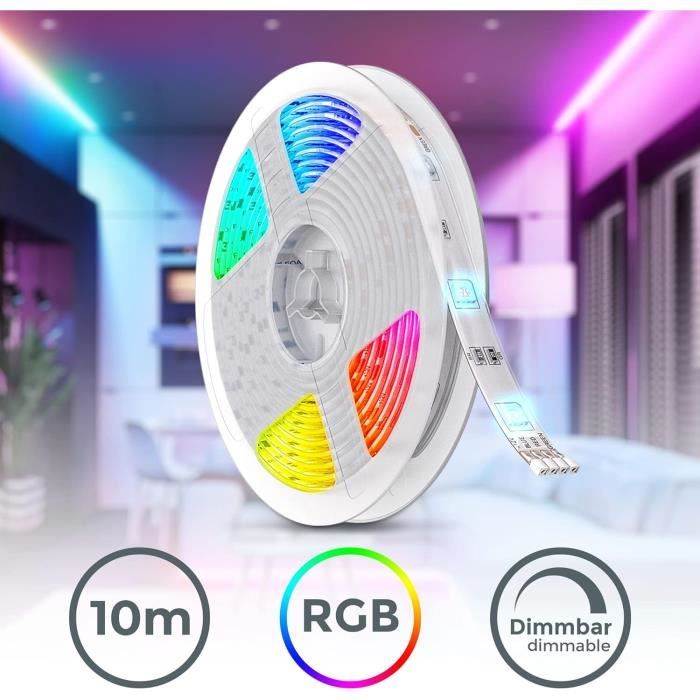 Bande lumineuse LED alimentée par USB avec télécommande 24 touches