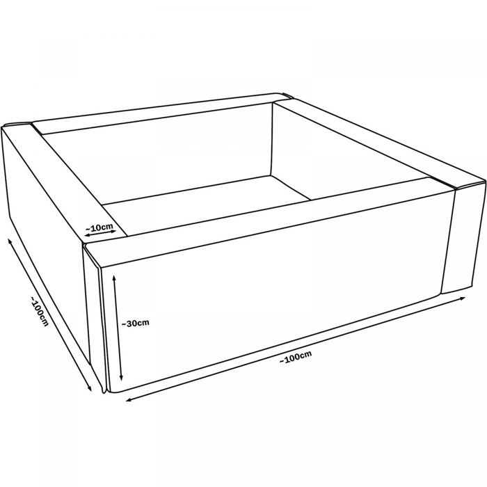 Velinda Piscine à Balles En Boucle – Set Avec 300 Balles – 80 Cm Intérieur, 30 Cm Haut – Pour Enfants Dès 12 Mois – Housse Amovible