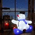 Figurine lumineuse LED en acrylique Décoration de Noël bonhomme de neige illumination de Noël Décoration LED Grand bonhomme de-2
