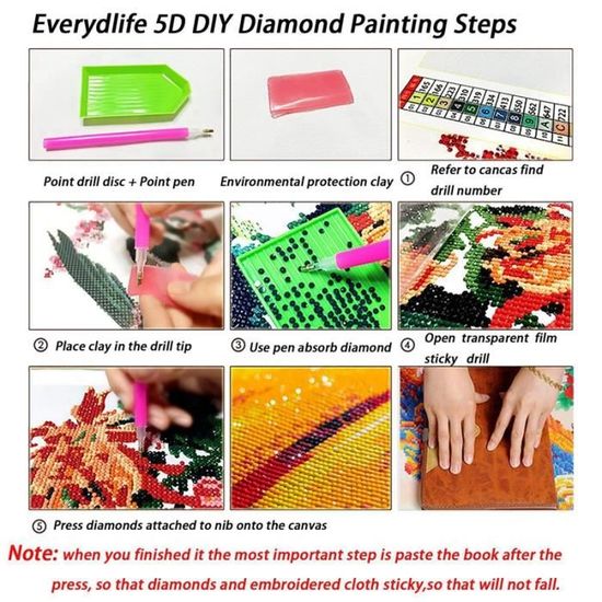 Kit Peinture Diamant 5D Lion 50x50cm - Forage Carré Cristal Strass Broderie DIY Décoration Murale