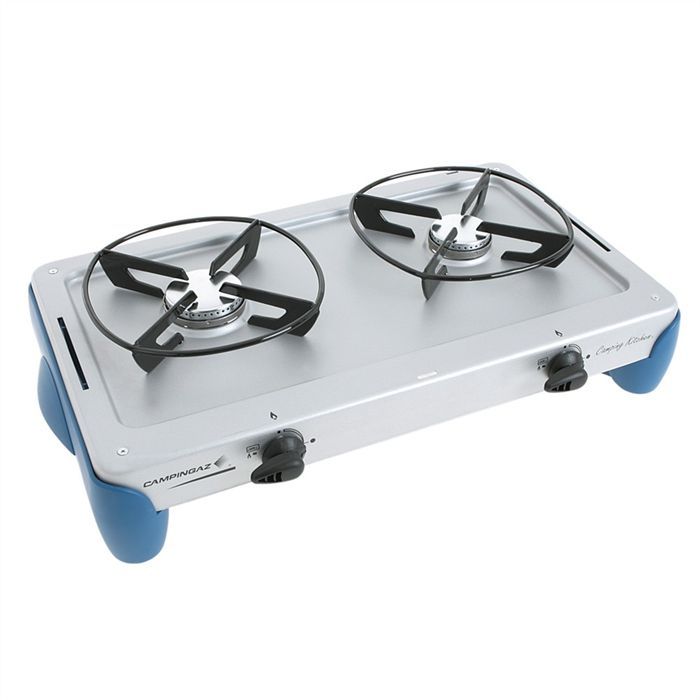 Réchaud Camping 2 En 1 STAHLWERK CK-700 ST - Gaz Et électrique Avec Casserole Et Poêles - 3