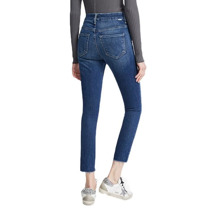 Jean femme confortable taille élastique