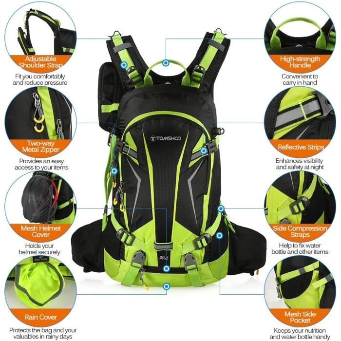 SKYSPER 20L Sac à Dos Pliable, Sac à Dos de Jour Ultraléger Sac à Dos