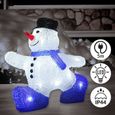 Figurine lumineuse LED en acrylique Décoration de Noël bonhomme de neige illumination de Noël Décoration LED Grand bonhomme de-3