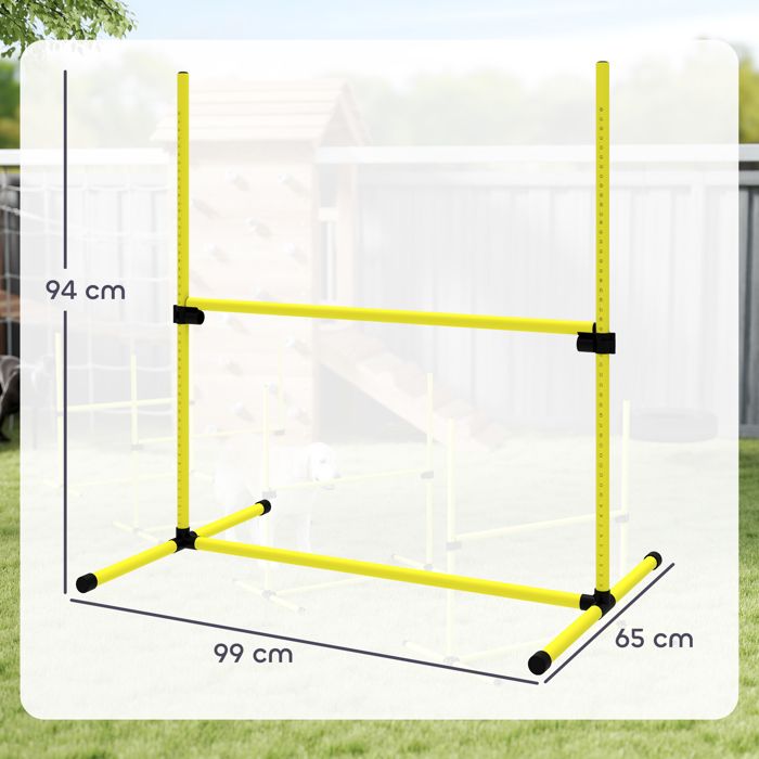 YRHome Lot de 6 obstacles d'entraînement Speed/Agility - Réglable en hauteur - Obstacles de coordination multi-sports - Aide à l'entraînement de la mobilité, la rapidité et la coordination