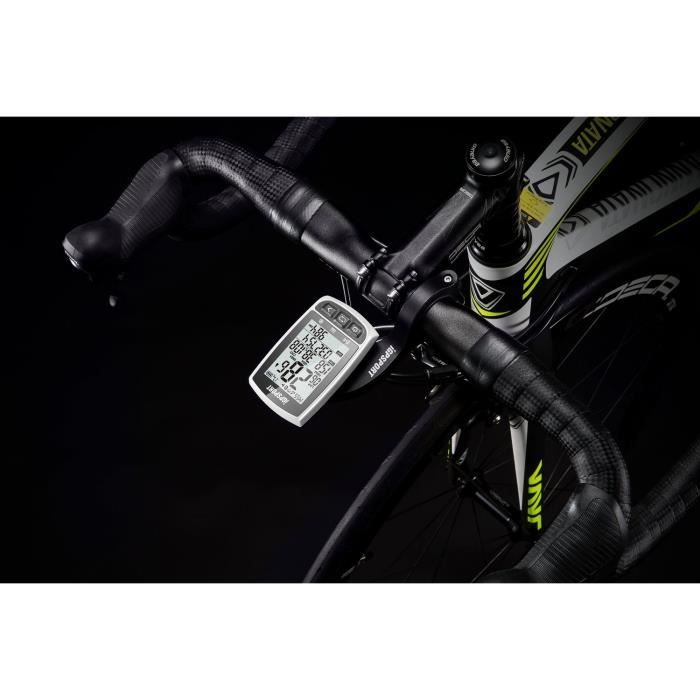GPS Compteur v lo ANT iGPSPORT iGS50E Sans Fil Cycle Ordinateur Compteur V lo Odom tre Avec Grand cran Blanc