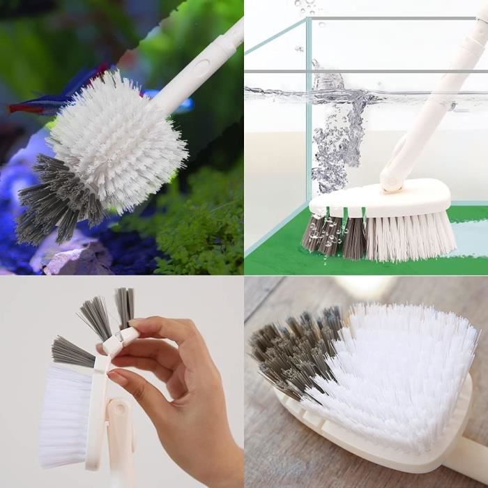 Brosses de nettoyage - SOFKLIN - Ensemble de 5 - Fixation hexagonale 1/4 - Nylon - Acier Brosses de nettoyage - SOFKLIN - Ensemble de 5 - Fixation hexagonale 1/4 - Nylon - Acier