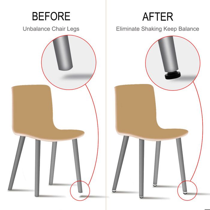 TOVOT Lot De 24 Pieds De Nivellement De Meubles M8