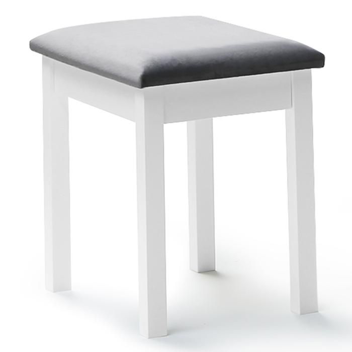 Coiffeuse Enfant BETTANY IDMarket - Blanc Et Rose Avec Miroir Et Tabouret, 60x30x110cm