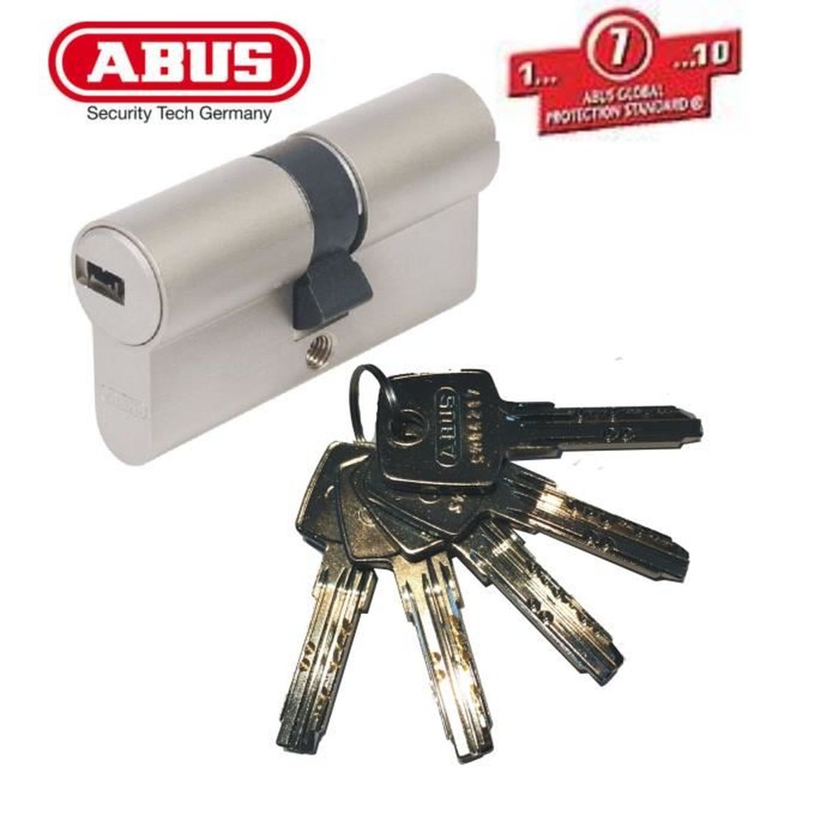 6 Goupilles 4 Cl/és Yale YC1000+ Cylindre de Serrure D/ébrayable 30x60 mm pour Porte Ext/érieure//Entr/ée Nickel/é