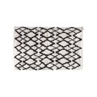 THE HOME DECO FACTORY Tapis berbère en relief 60x90 cm fond beige