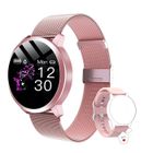 Montre Connectée CHRONUS pour Femme Homme Sport Avec IP67 Etanche Podomètre Chronomètre pour Android iOS-Rose