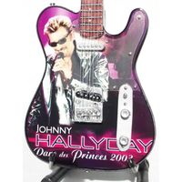 Guitare miniature telecaster Johnny Hallyday - Parc des princes 2003