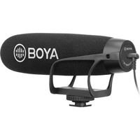 BOYA BM2021 Microphone canon à condensateur - Câble de sortie TRS & TRRS 3,5 mm