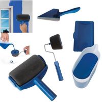 Kit de Rouleau de Peinture sans Couture - SODIAL - Breeze-5PCS - Bleu - Plastique + Éponge + Flocage