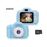 ZHOUXI - Appareil Photo pour Enfants - Mini Caméra Numérique - 32G SD Carte - Bleu