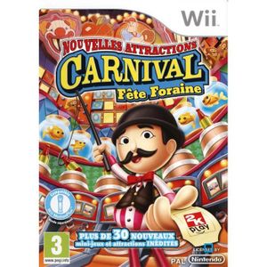JEU WII CARNIVAL Nouvelles Attractions / jeu console Wii