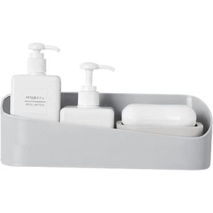 PORTE ACCESSOIRE étagère de douche sans perçage imperméable étagère de salle de bain étagère de douche plastique avec trous de vidange panier A409