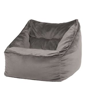 100cm x 80cm i-eX Pouf Fauteuil G/éant Sp/écial Gamer et Repose-Pieds Tr/ès Grand R/ésistant /à l/’Eau Noir