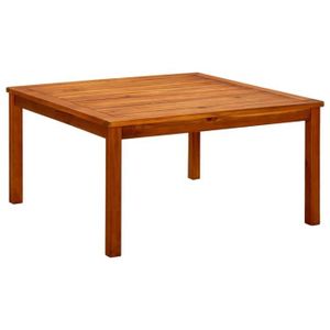 TABLE BASSE JARDIN  SWEET Table basse de jardin 85x85x45 cm Bois solide d'acacia 85670