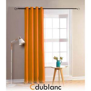 rideau salon orange