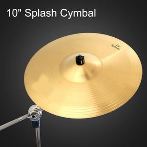 CYMBALE POUR BATTERIE Qiilu Cymbale 10-Inch Set Brass Cymbals, Suitable For Kits musique kit