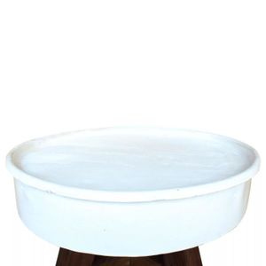 TABLE BASSE Table basse - VINGVO - Bois de récupération massif - Blanc et marron - Design industriel unique