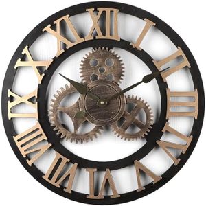 HORLOGE - PENDULE 50cm Horloge Murale Geante Pendule Industriel en B