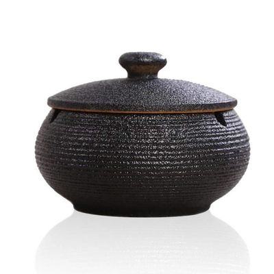 Cendrier,Cendrier Géométrique En Céramique Avec Couvercle,design Nordique,léger Et Créatif