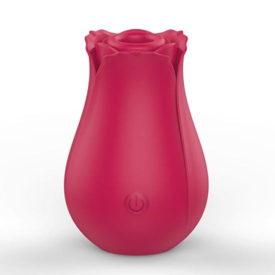 Rouge - vibromasseur en forme de Rose pour femme, suceur de mamelon ...