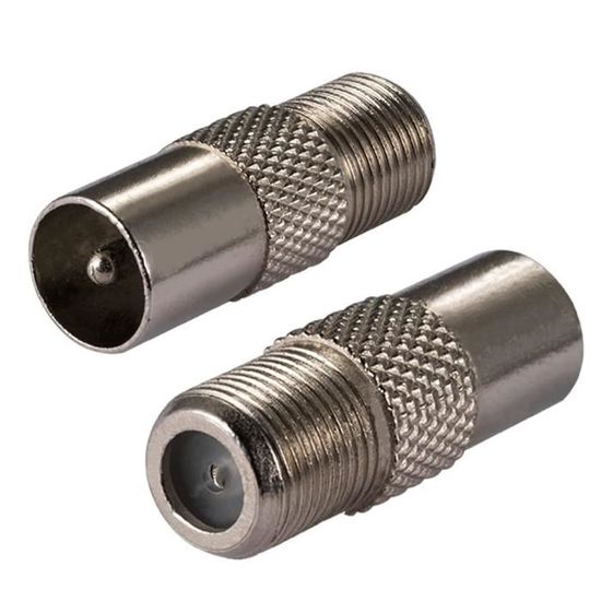 Répartiteur Antenne TV 2 Sorties - Doubleur Signal Coaxial Blindé - Compatible Toutes TV
