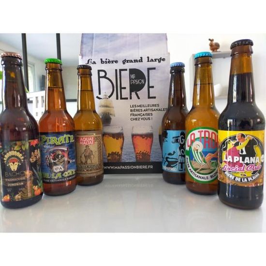 Coffret 6 Bieres Artisanales Francaises Special Anniversaire Livree Avec Une Carte Anniversaire La Cave Cdiscount