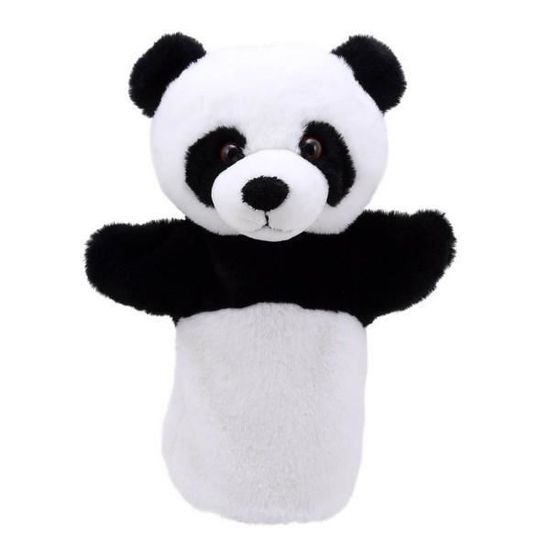 Peluche Marionnette à main enfant Panda gant - The Puppet Company - Tête et bras articulables - Hauteur 22cm