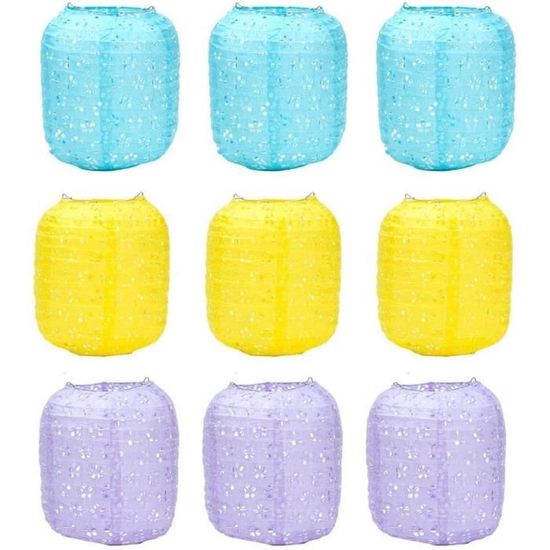 Lot De 4 Lanternes Vietnamiennes En Soie De Hoi An 35 Cm - Lanternes à Personnaliser - Lanternes