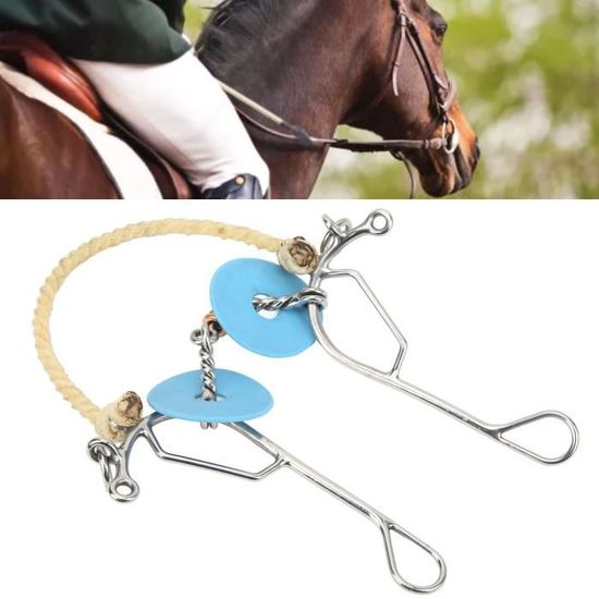 Embout à Bouche De Cheval En Acier Inoxydable Avec Caoutchouc - Taille Moyenne - Antirouille